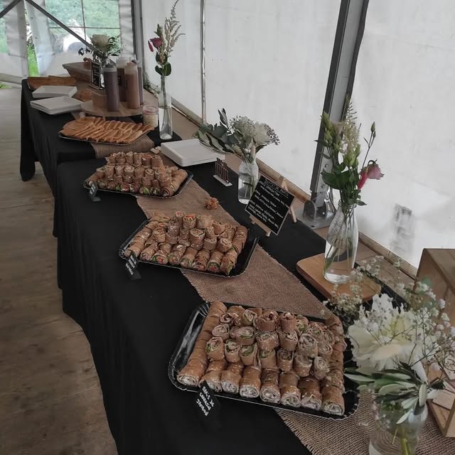 Buffet préparé pour une réception